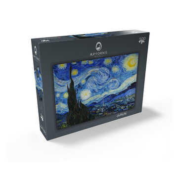 MyPuzzle The Starry Night 1889 by Vincent Van Gogh - enhanced 500 Piece Jigsaw Puzzle for mature-themeds