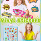 Bekayshad Stickers For Water Bottles, 300 Pcs Stickers For Kids Teens Girls Students Classroom Teacher Prizes For Kids Cute Vinyl Waterproof Laptop Stickers For School