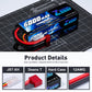 Zeee 2S Lipo Battery 6000mAh 80C 7.4V Hard Case RC Battery with Deans Connector for 1/8 Scale RC Car RC Airplane RC Helicopter R
