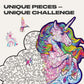 Unidragon Wooden Jigsaw Puzzles - Inspiring Unicorn, 313 Pcs, King Size 12.2'X16.1', Beautiful Gift Package, Unique Shape Best Gift For Adults And Kids