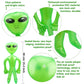 Cotiny 6 Pack Jumbo Inflatable Alien Inflatable Figures Inflate Alien Toys For Birthday Party Favors Alien Theme Halloween Party Decorations (Green)