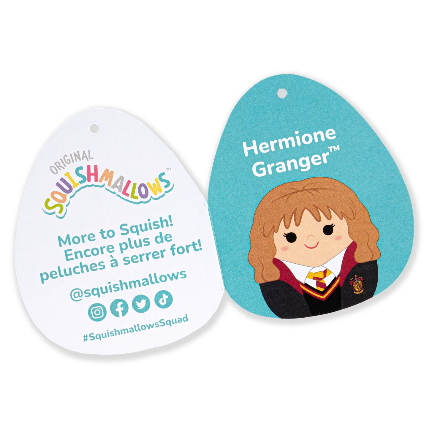 Squishmallows Original Plush - 10-Inch Hermione Granger, Ultrasoft Polyester, Model SQWB00092