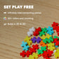 PLUS PLUS 240 Piece Interlocking Building Blocks for Kids, Open Ended Connecting Toys, STEM Bin Mini Manipulatives - Pastel Mix