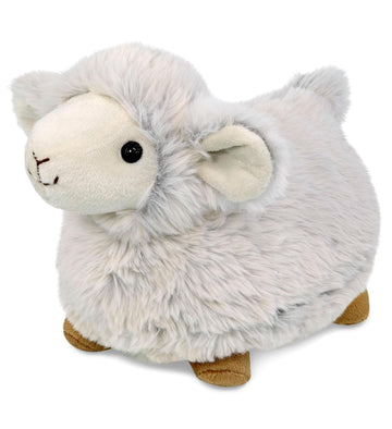 Dollibu White Sheep Stuffed Animal - Super Soft Stuffed Sheep Plush Toy For Girls And Boys, Cute And Cuddly Toy Sheep, Realistic