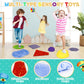 Ivenrxiu Stepping Stones For Kids, Balance Stepping Stone Kit With Light Up Jumping Stones, Balance Pods, Non Slip Mat, Obstacle