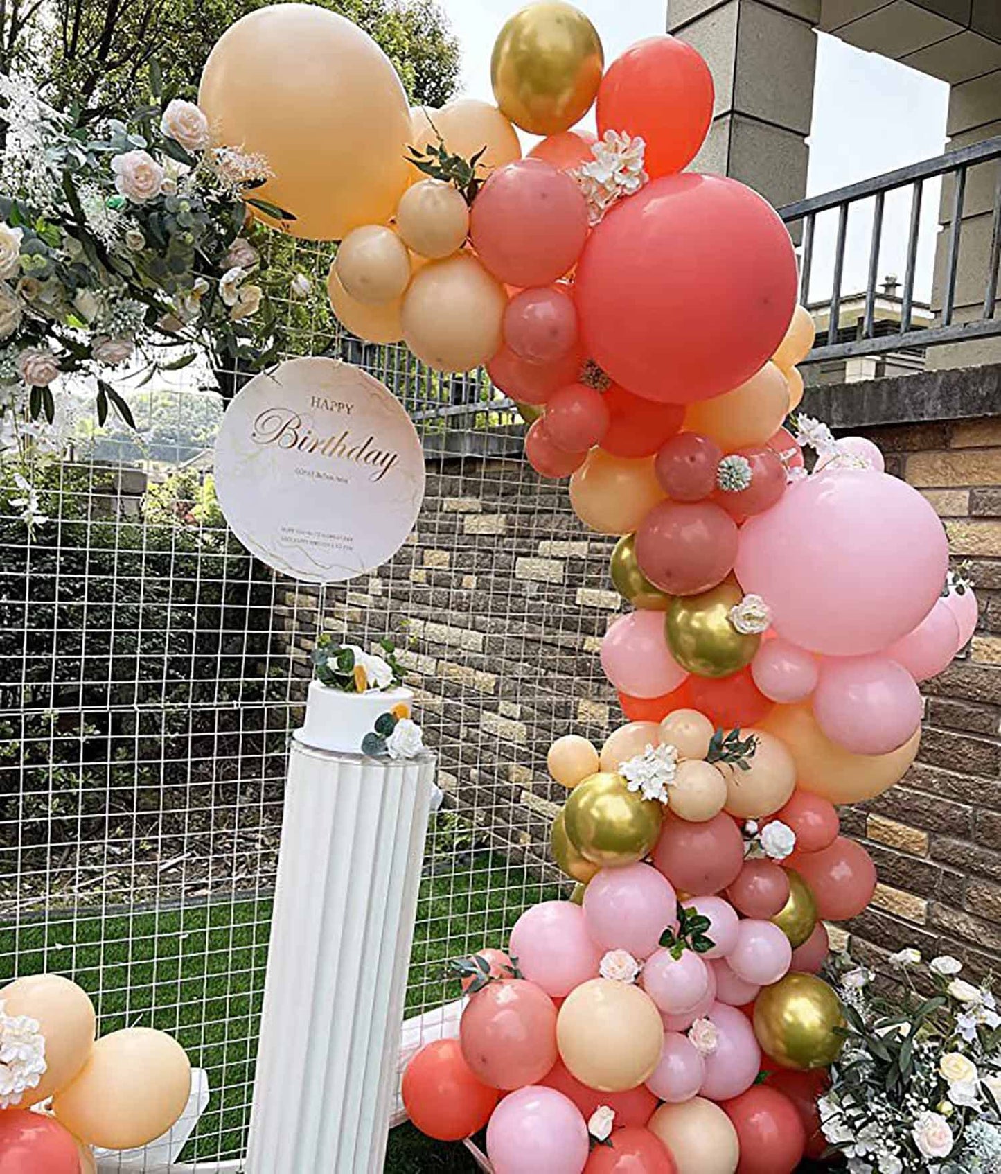 Kalor 12 Inch Coral Red Balloons, 50 Pcs Latex Helium Balloons For Kid'S Birthday Party, Baby Shower, Wedding, Graduate Party Decorations
