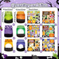 Cy2Side 12 Set Halloween Jesus Cross Stickers Scene For Kids, Make A Halloween Ghost Jar Sticker Scene With Pumpkin Witch, Make Your Own Jesus Light Stickers With Jar Scene, Diy Halloween Party Games