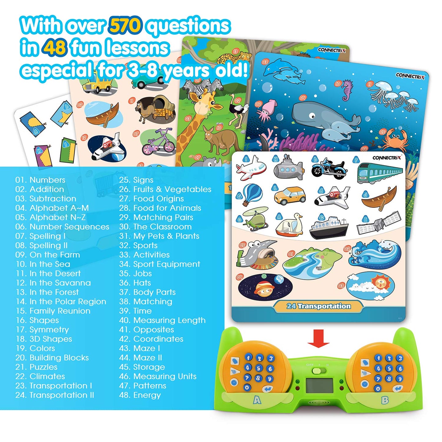 BEST LEARNING Connectrix Junior - Memory Matching Game for Kids | an Original Classic Interactive 2-Player Concentration Learnin