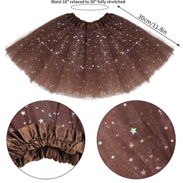Dxhycc Cat Costume Leopard Cat Ears Headband Tail Bowtie Tutu And Leopard Face Sticker For Halloween Dress Up