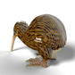 Eugy Brown Kiwi 3D Puzzle, 24 Piece Eco-Friendly Educational Learning Puzzles For Kids 6+
