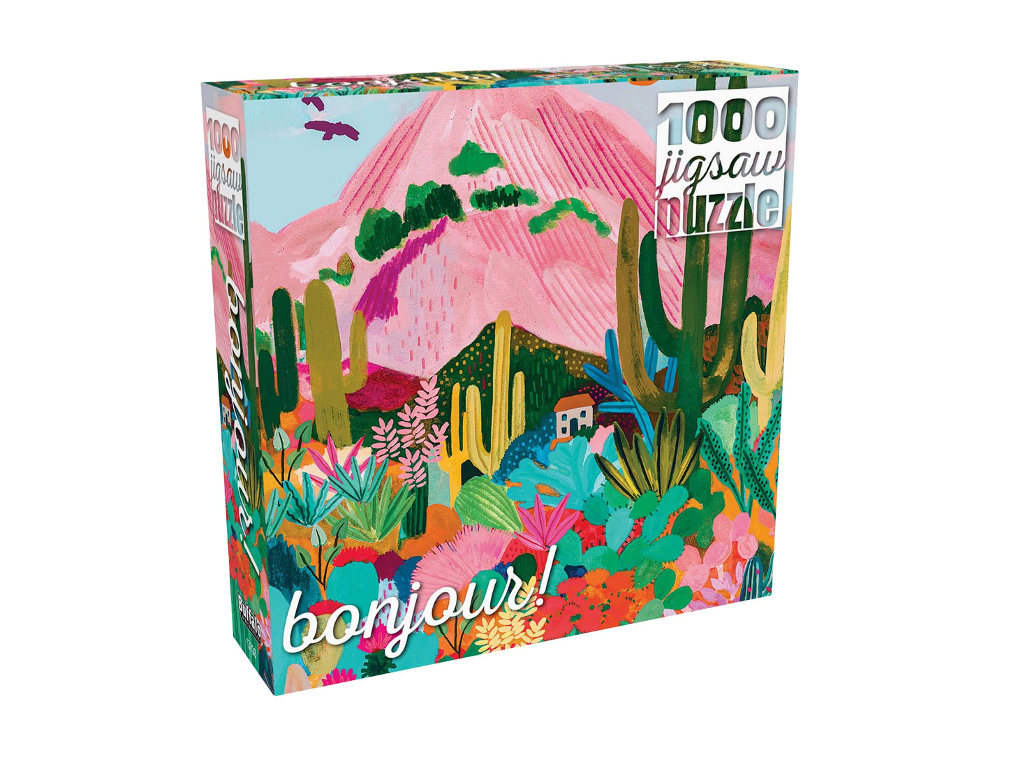 Buffalo Games 1000 Piece Jigsaw Puzzle - Cactus Mountain AZ - Large Multicolor Paper Puzzle - Model 13703 for Adults