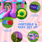 Airmyfun Pink Inflatable Toddler Bounce House With Blower, Indoor/Outdoor Jumping Castle For Kids 3-8, Inflatable Bouncy House With Slide, 82011B