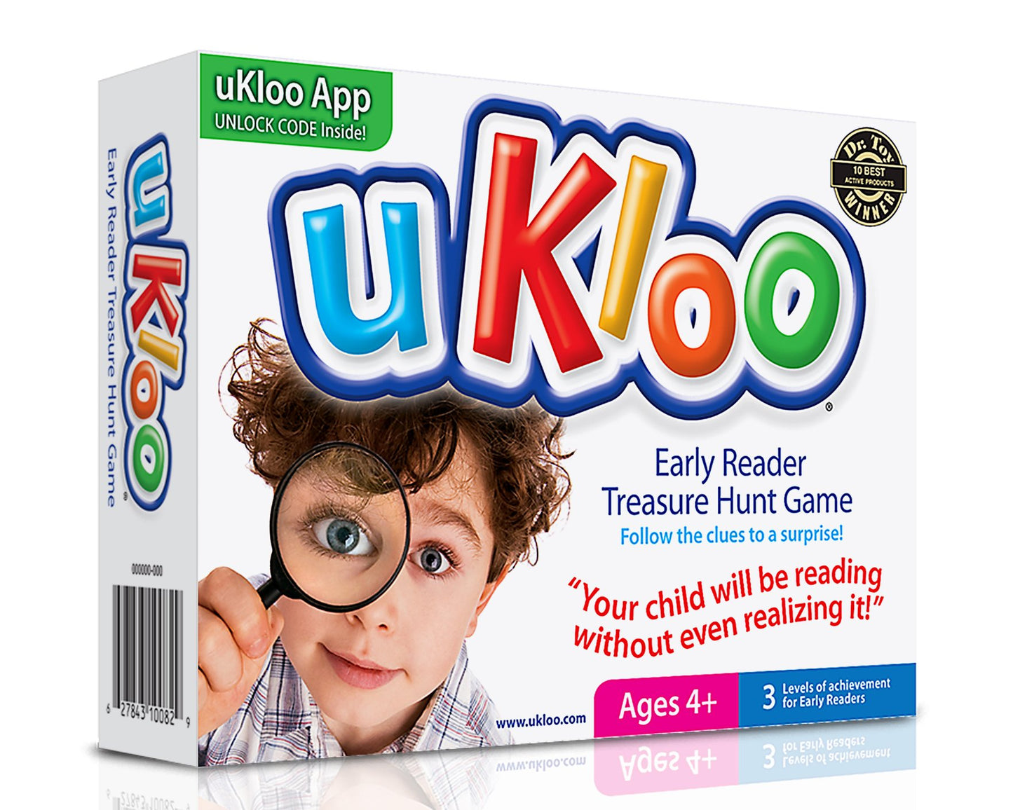 uKloo Reading Games for Kids Ages 4-8 Early Treasure Hunt Reading Game Scavenger Activity for New Readers Picture Clue Flash Car