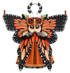 ReliBeauty Butterfly Costume for Girls Monarch Dress up Kids Toddler with Wings & Headband Halloween  140