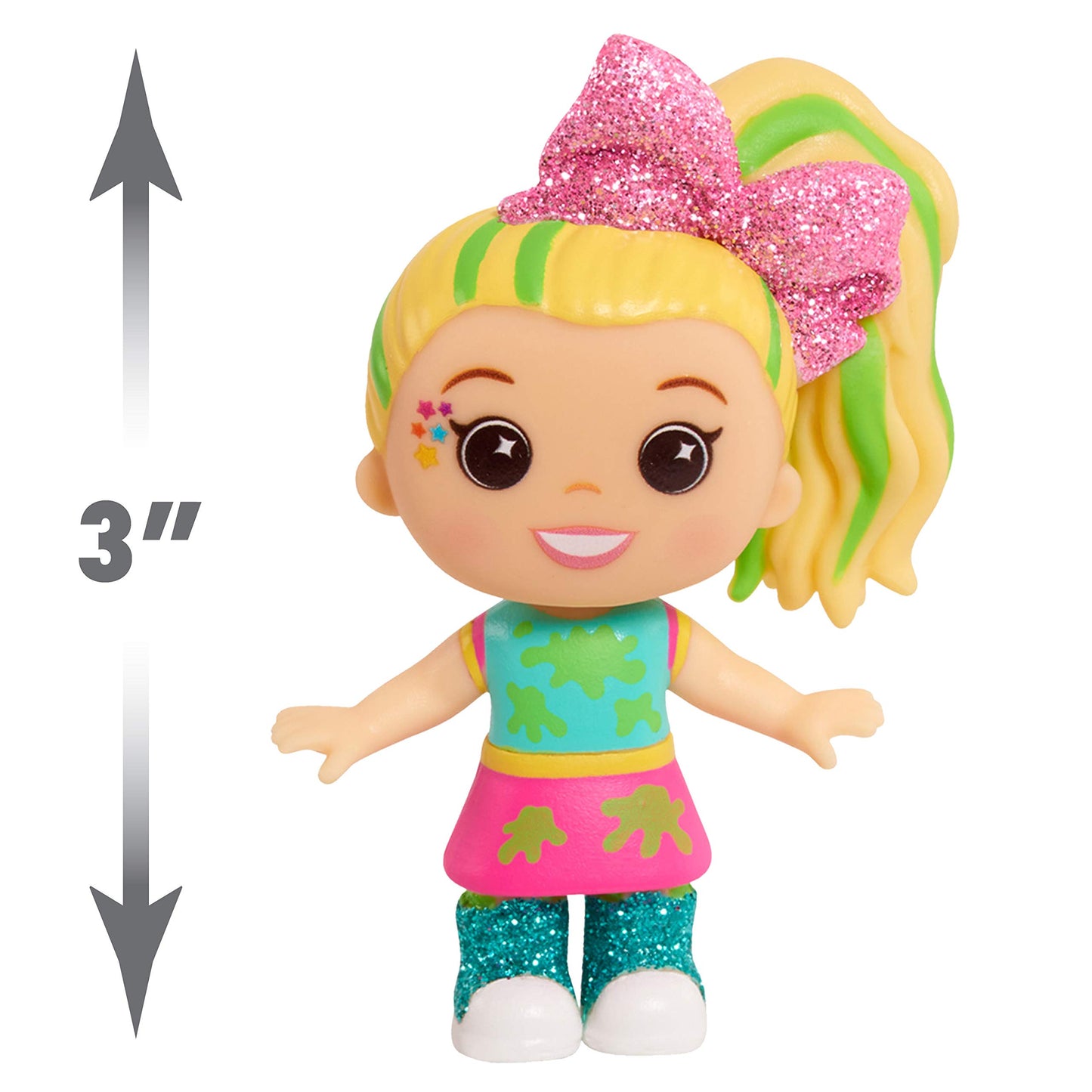 Just Play JOJO Siwa 3-Inch Tall 5-Piece Collectible Figures Set, Multi-color Kids Toys for Ages 3 and Up, Model 52394