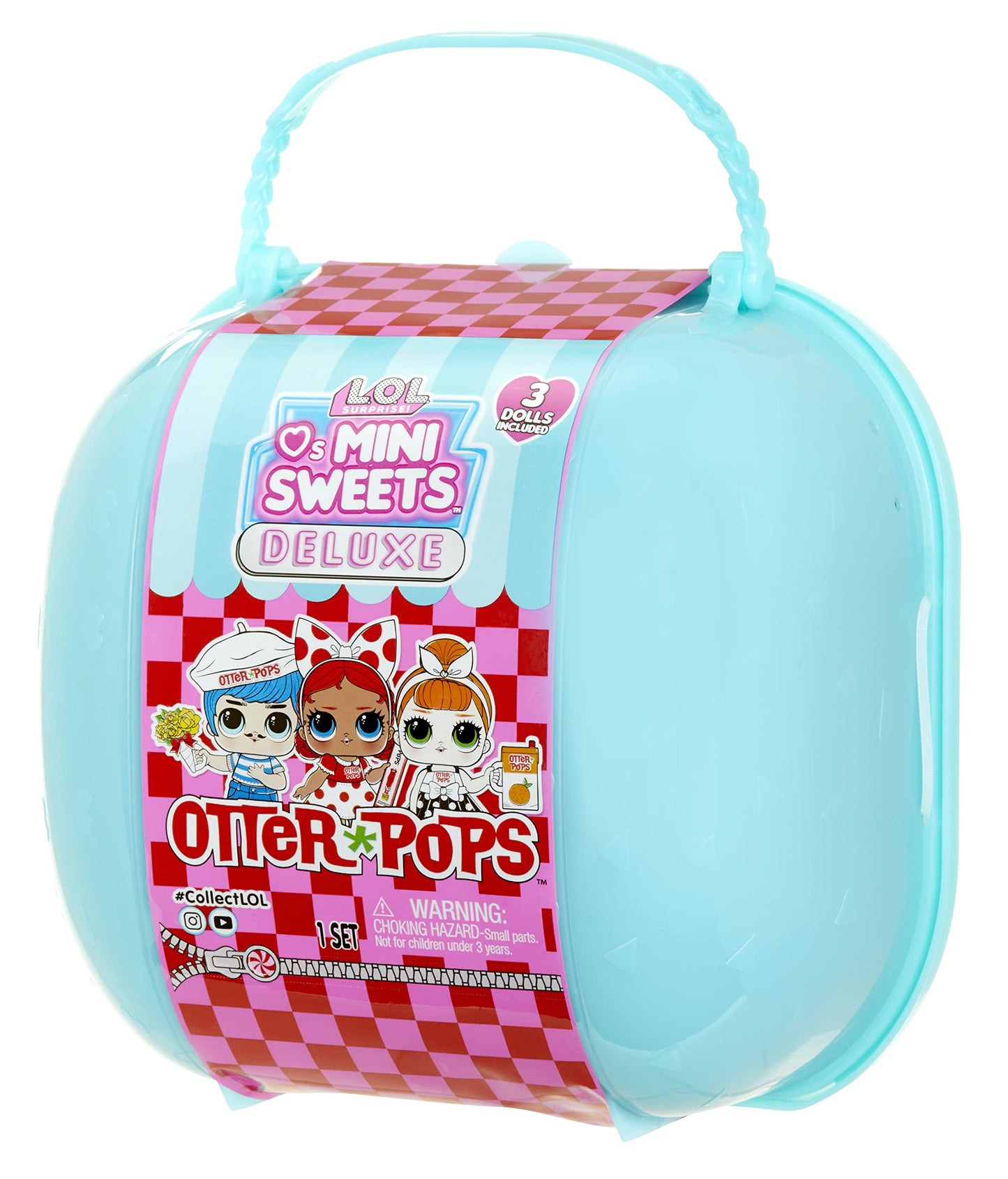 L.O.L. Surprise! Mini Sweets Otter Pops Deluxe Pack - 20+ Surprises, 3 Collectible Dolls, Multicolor, Holiday Toy for Kids Ages 4+