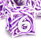 FONVGOGO Metal DND Dice Set of 7 for Dungeons and Dragons Hollow Polyhedral Metal Vine Dice Set D&D with Case Role Playing D and