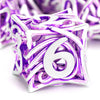 FONVGOGO Metal DND Dice Set of 7 for Dungeons and Dragons Hollow Polyhedral Metal Vine Dice Set D&D with Case Role Playing D and