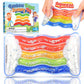 Rainbow Sensory Toys For Kids - Fidget Toys Sensory Tube For Toddlers 3 5 7, Sensory Squeeze Toys For Special Need Children, Anxiety - Road Trip, Classroom Must Haves