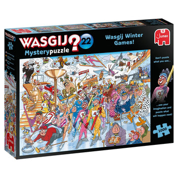 Jumbo, Wasgij, Mystery 22 - Wasgij Winter Games!, Unique Collectable Jigsaw Puzzle For Adults, 1,000 Piece