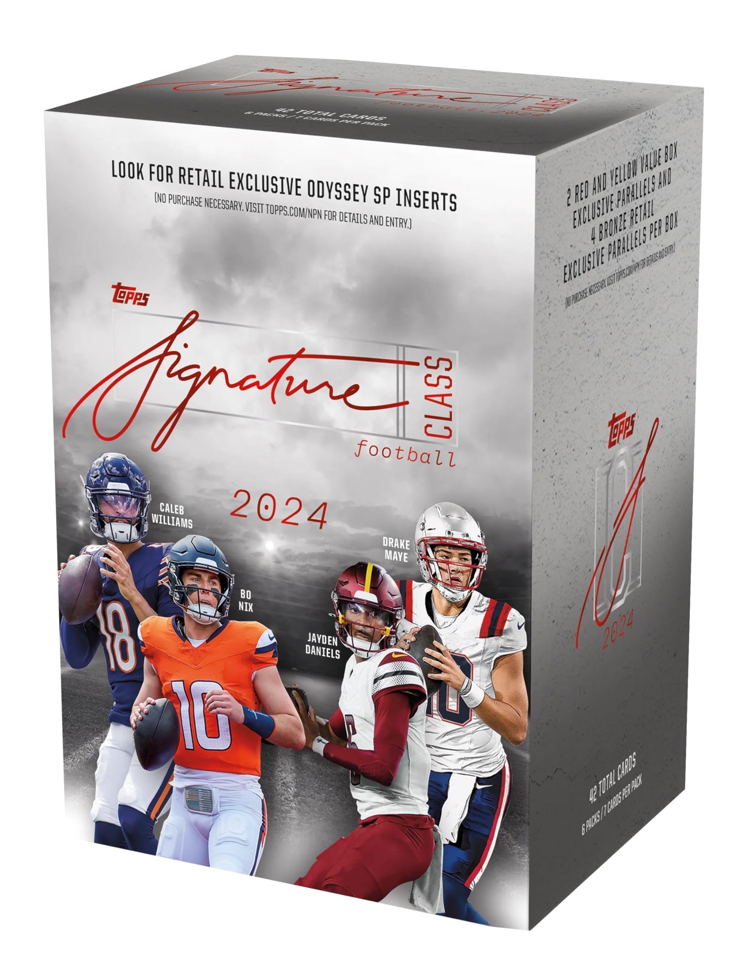 2024 Topps Signature Class Football Trading Card Box (Look for Retail limited availability Odyssey SP Inserts)