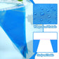 Tatuo 820 Ft 500 Pcs Pennant Banner Flag String Hanging Triangle Bunting Flag For Party Celebration Holiday Wedding Decoration, 10 Set (Blue)