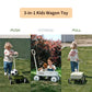 PULA-Wild 2-in-1 Kids Pull-Along Wagon Toddlers Push Walker for 2.5-8 Adjustable Handlebar, Birthday Gifts Max Weight 33 lbs (R