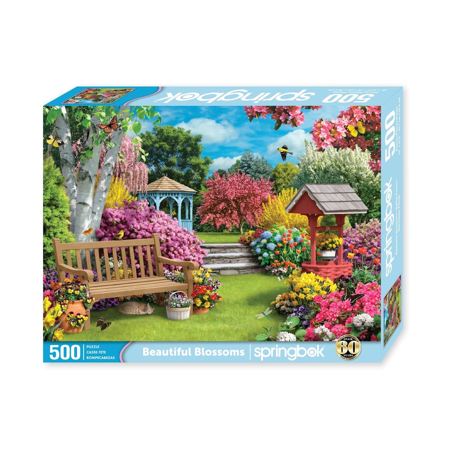 Springbok Beautiful Blossoms 500 Piece Jigsaw Puzzle For Adults Features A Dreamy Garden Scene In Spring With Blooms Of Every Color