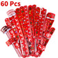 Elcoho 60 Pack Christmas Slap Bracelets Toys Xmas Slap Bands Santa Claus Snowman Reindeer Slap Wristband for Christmas Party Fav