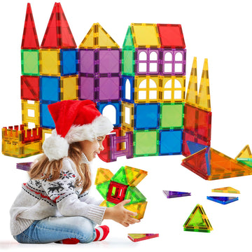 MAGBLOCK Magnetic Blocks - Magnetic Tiles Toys for Toddlers Kids Magnetic Building Blocks Preschool Magnet Set Magnetic Stem Toy