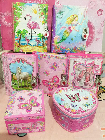 Dudubuy Magic Unicorn Diary With Lock For Kids Little Girls Diaries 5.25.X7X1' 300 Pages Lined Girls Journal Cute Secret Notebook With Lock 2 Keys For Kid Writing Drawing Unicorn Gifts For Age 5-10