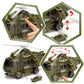 Joyin 3 In 1 Friction Powered Siren Army Vehicle Toy With Action Figures - Military Truck, Helicopter And Tank Toy With Light And Sound Siren For Imaginative Play, For Kids