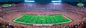 Masterpieces 1000 Piece Sports Jigsaw Puzzle - Nfl Kansas City Chiefs Center View Panoramic - 13''X39''