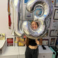 13 Balloon Number, Silver Number 13Th 31Th Birthday Balloons 40 Inch, 13 Or 31 Years Old Silver Birthday Decorations For Boys Gi