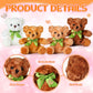 Hydren 24 Pieces Bears Bulk 8 Inch Bears Stuffed Animals Small Soft Bear Plush Stuffed Toy Bears With Bow Tie For Kids Boys Girl
