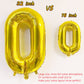 Virtue Morals 32 Pcs 32 Inch Foil Chain Balloons Jumbo Chain Balloons For 80S 90S Party Decorations Giant Balloon Chain Balloons Gold
