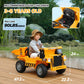 ELEMARA Ride on Dump Truck, Electric Cars for Kids with Dump Bed, Shovel,4.0MPH Max,12V 9AH Ride on Car with Remote Control, Bat