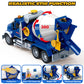 Kids Toys for 3 4 5 6 7 8 Years Old Boys, 15'' Large Cement Mixer Truck Toy with Lights, Sounds, Blue Toddler Friction Powered T