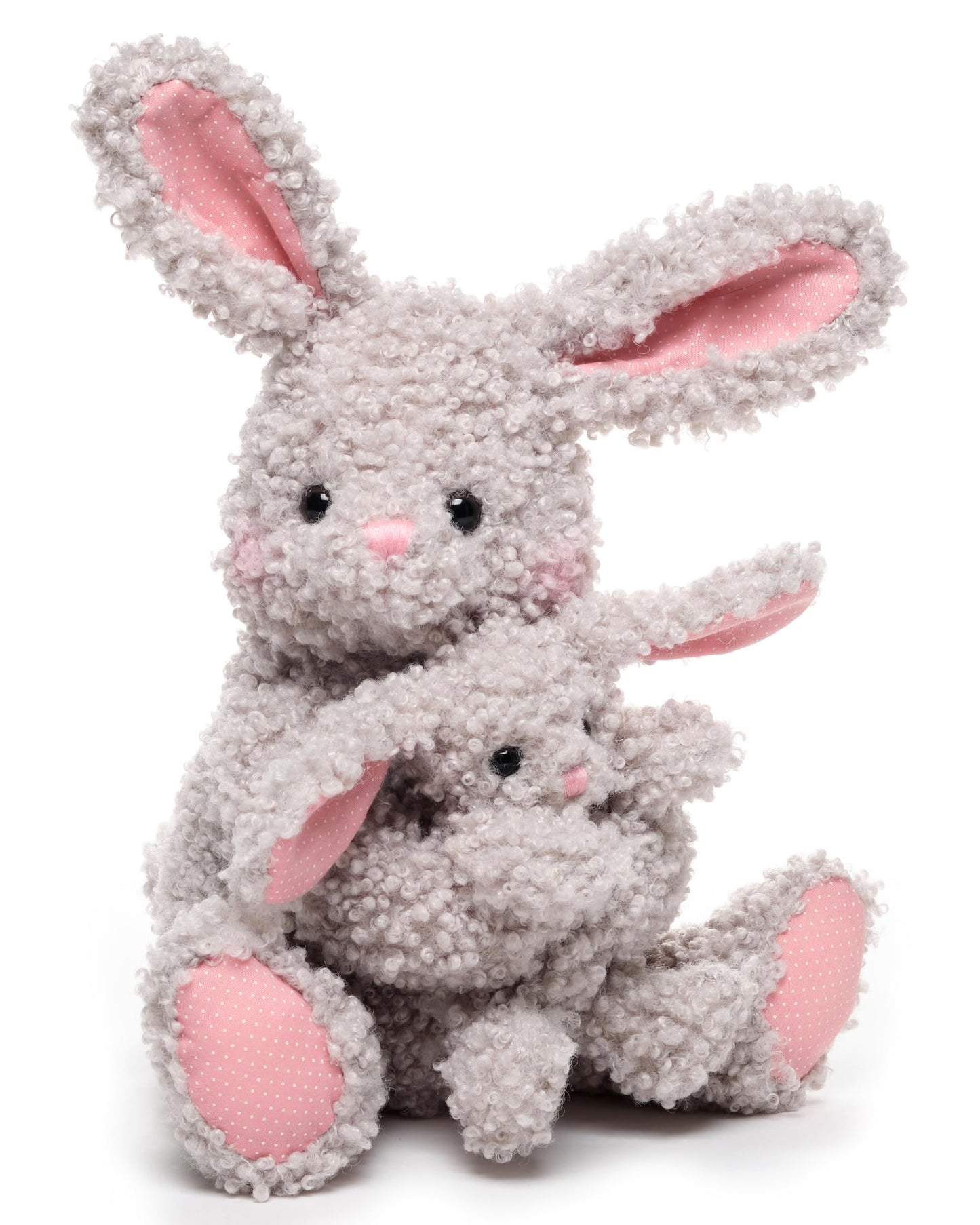 Bearington Bunny Hugs The Bunny Stuffed Animal, 10 Inch Easter Plush Rabbit Stuffed Animal