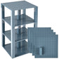Strictly Briks Compatible With Lego Classic Stackable Baseplates, Building Bricks For Towers, Shelves, And More, Charcoal Gray,