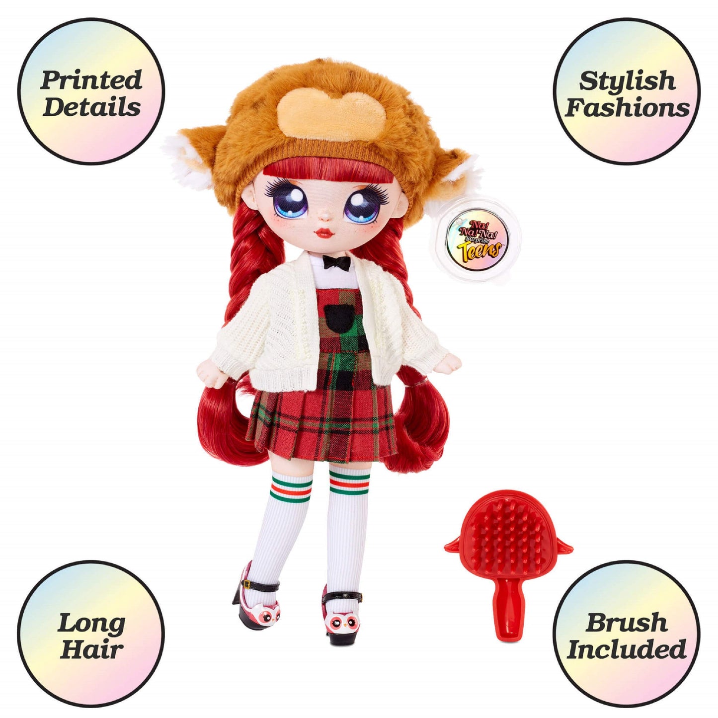 Na! Na! Na! Surprise Teens Fashion Doll – Samantha Smartie, 11' Doll, Owl Inspired