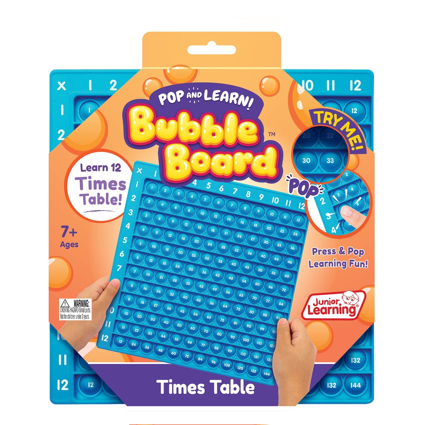 Times Table Pop and Learn Bubble Board
