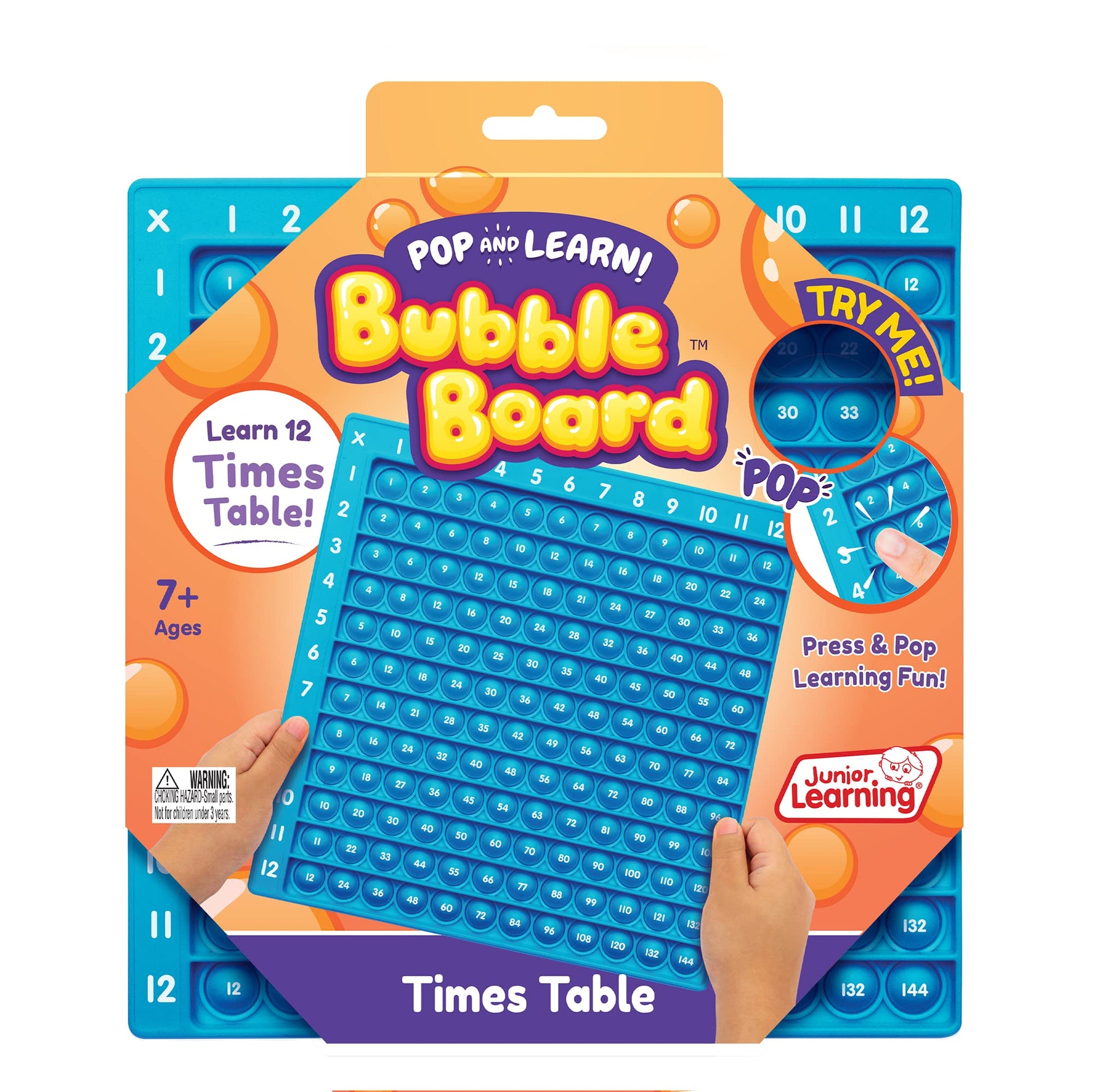 Times Table Pop and Learn Bubble Board