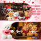 Glimin 4 Pcs Bear Stuffed Animals With 4 Doll Clothes 12 Inch Cute Plush Bear With Removable Clothes Sweater Hoodie Doll Accesso