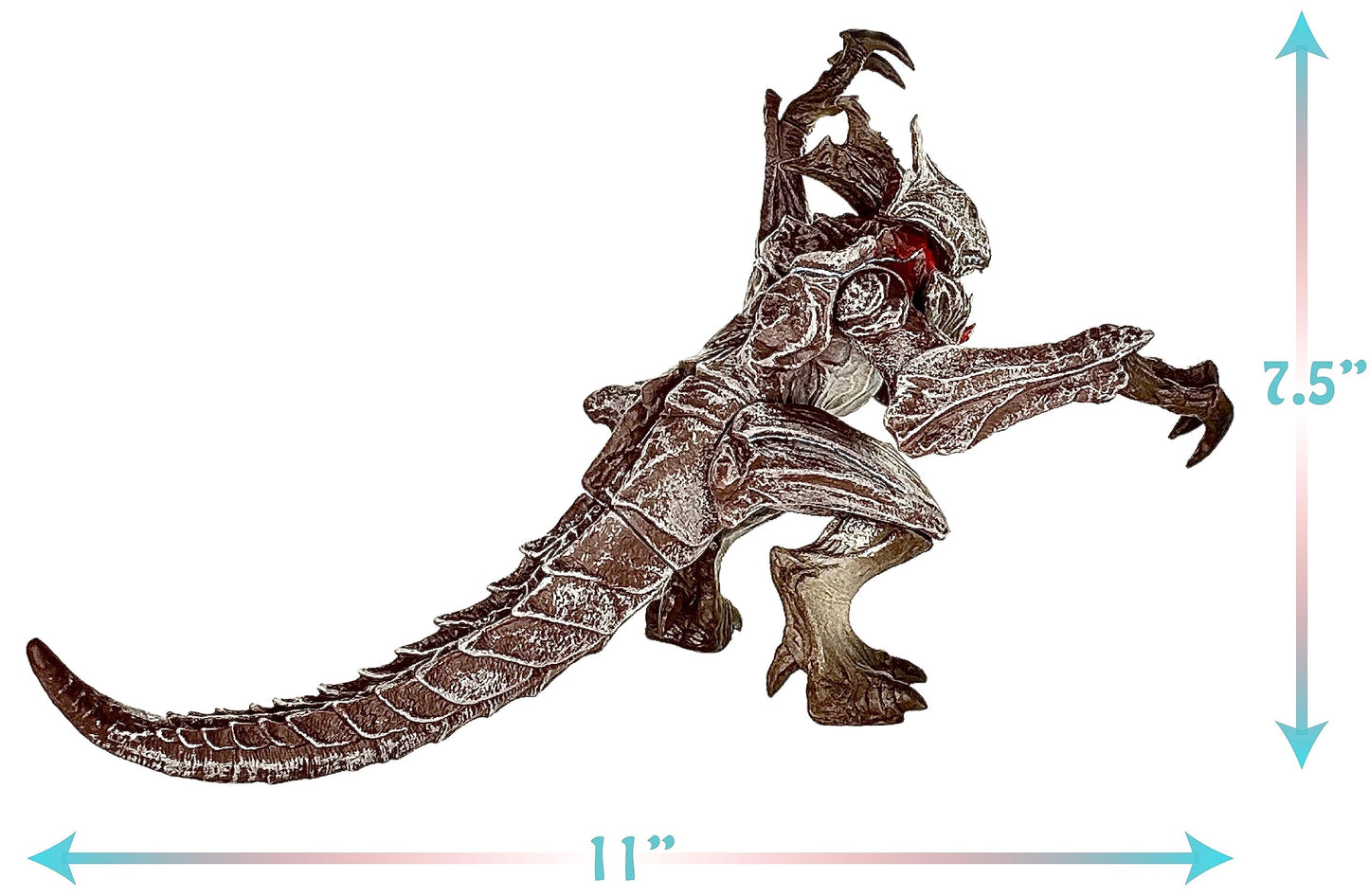 Twcare Raijin Dagon Lord Of The Galaxy Action Figure Father Of Godzilla Toy, Partner Of Rozan Movie Series Movable Joints Soft Vinyl, Travel Bag
