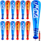 Seematn 12 Pieces Pow Inflatable Baseball Bats 17 Inch Inflatable Toy Bats for Kids Baseball Party Decoration Favor Carnival Bir