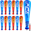Seematn 12 Pieces Pow Inflatable Baseball Bats 17 Inch Inflatable Toy Bats for Kids Baseball Party Decoration Favor Carnival Bir
