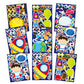 24 Sheets Space Stickers For Kids Make Your Own Astronaut Stickers, Make A Face Planet Stickers Mix Of Alien, Rocket, Ship And M