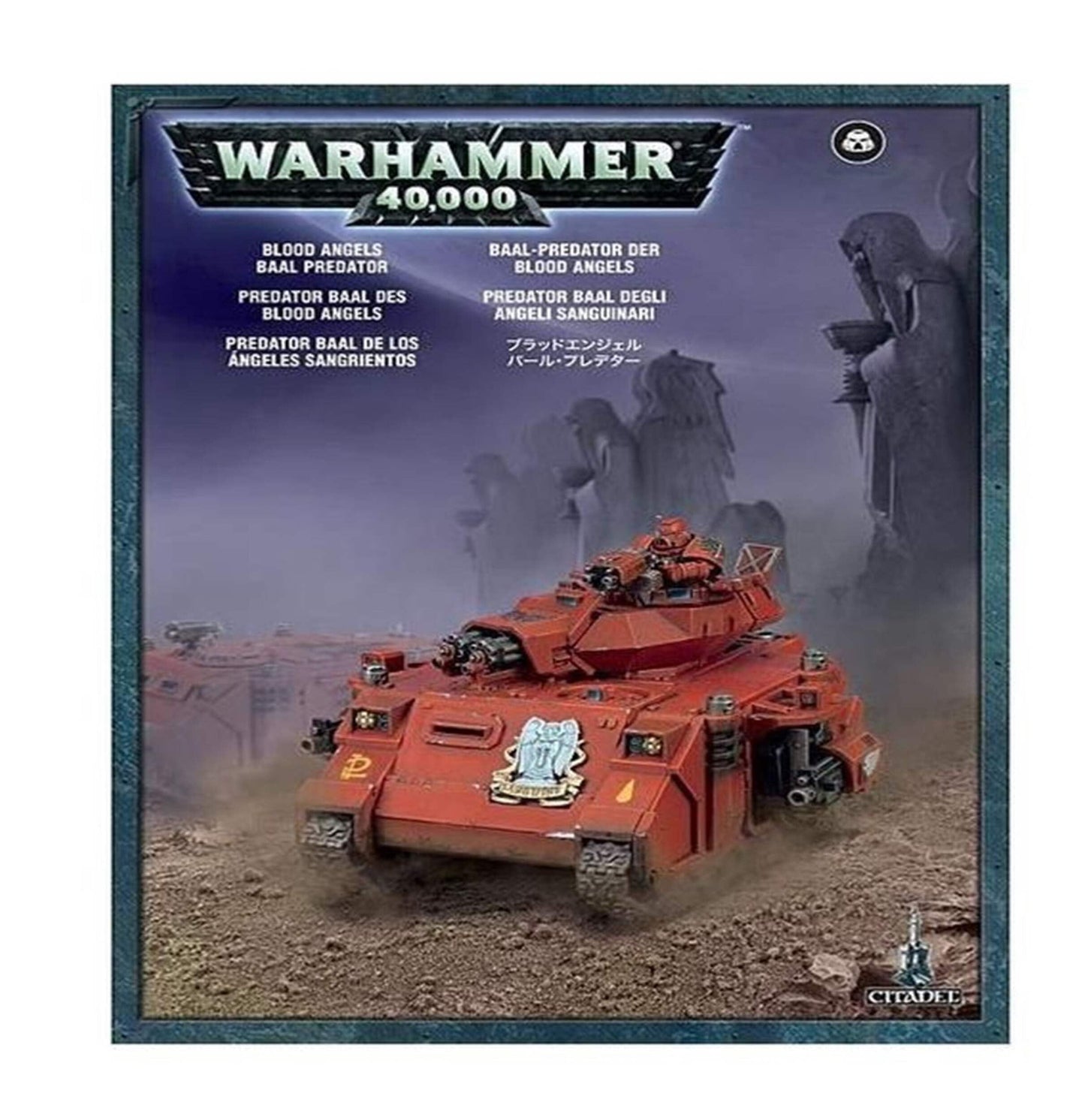 Games Workshop Blood Angels Baal Predator - Medium Natural Stone Model 2409_6584, Dalmatian Color, Warhammer 40k