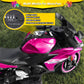 Blitzshark 12V Electric Motorcycle  Kids Motorcycle with Training Wheel  7AH Battery Ride On Motorbike for Kids  3.2 MPH Max Speed  Twist Grip Throttle  Brake Pedal  Soft Tires Extra Long Seat  Pink